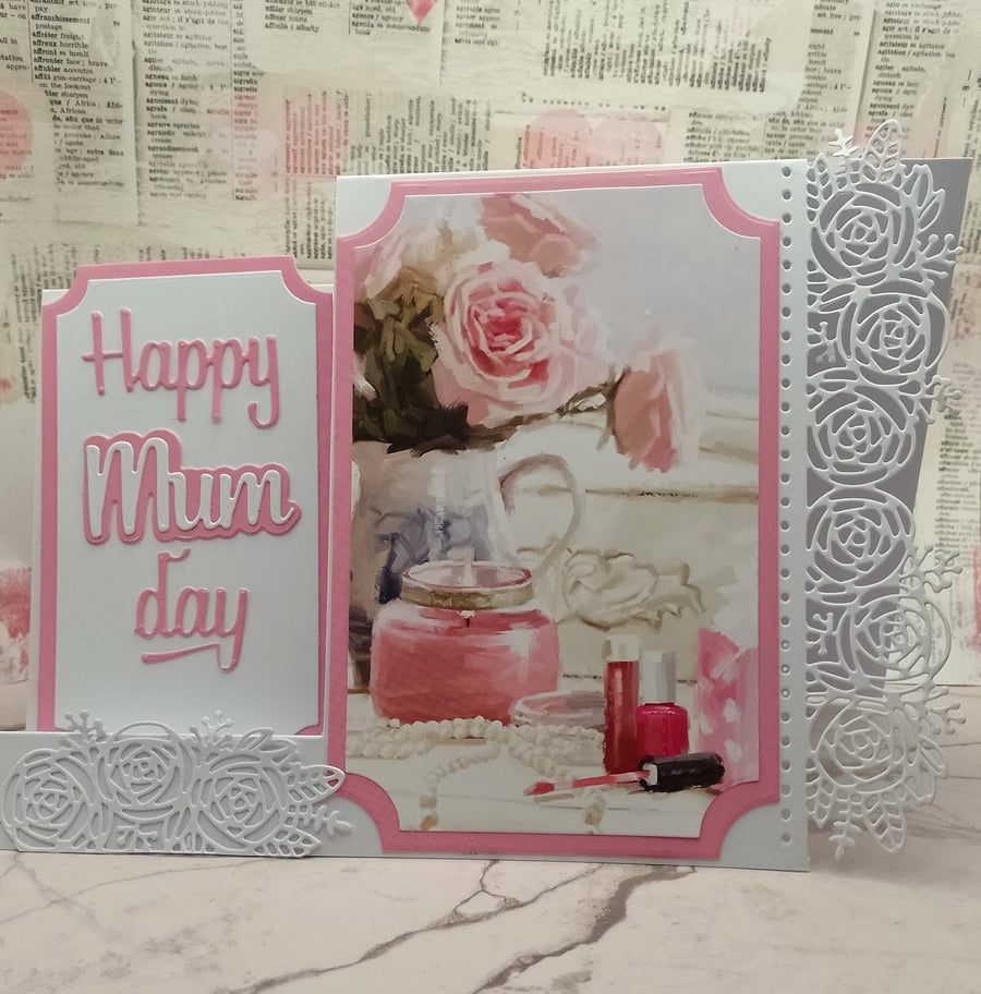 Mothers day card - dimensional and modern