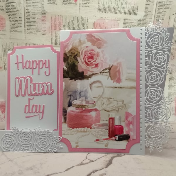 Mothers day card - dimensional and modern