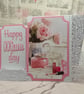 Mothers day card - dimensional and modern