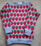 Strawberry jumper size 32 inch (81 cm) Pale blue machine wash wool - Image 1
