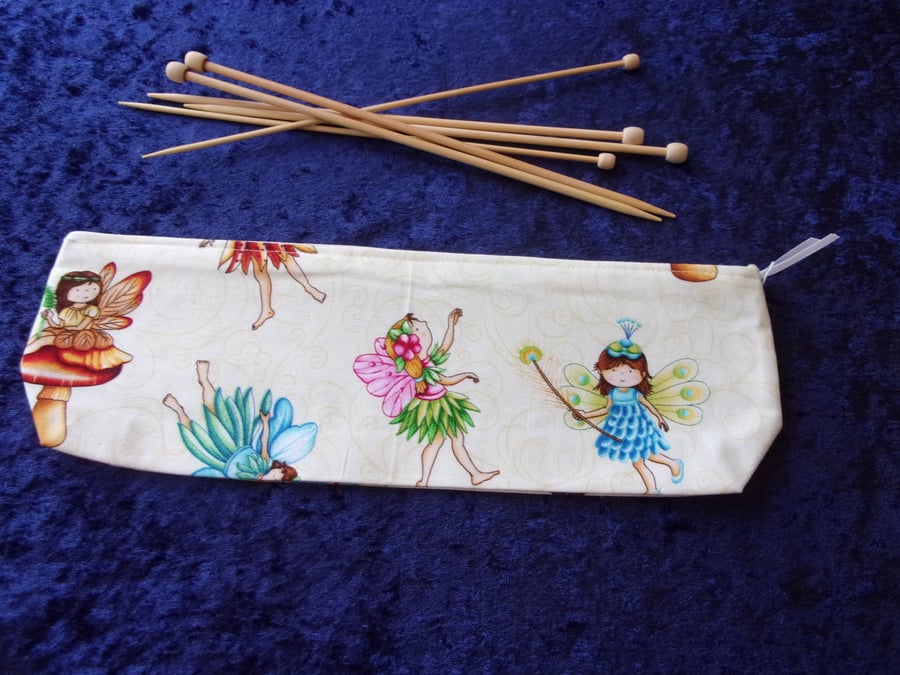 Flower Fairy Knitting Needle Case (Needles not included)