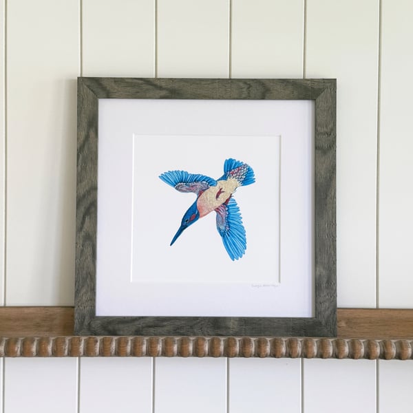 'Golden King' Framed Print 12" x 12"