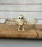 Spun Cotton Miniature Barn Owl