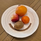 Painted Coiled Paper Bowl