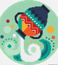 010B - Aquarius - Horoscope - Zodiac Series - Cross Stitch Pattern - Image 2