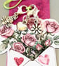 Card with 3 clip on charms, stitch markers  - Image 2