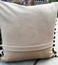 Thatched Country Cottage tapestry cushion cover with pompoms - Image 4