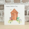 Father's Day card Shed