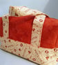 Handled zipped Box Shape Project Bag, Make Up Bag, Multi Use - Image 5