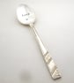 Handstamped vintage coffeespoon with heart, love, floral spoon - Image 2