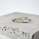 Sea Glass Bangle, Rose Gold - Pembrokeshire Sea Glass, Gift Idea