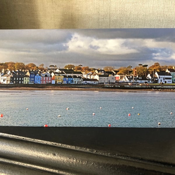 Greetings Card. Donaghadee Co Down 'Seaside town in the sunshine Blank for your 