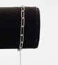 Recycled Sterling Silver Adjustable Long Link Sparkle Chain Bracelet - Image 3