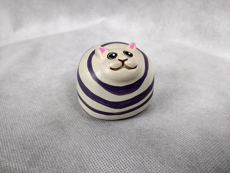 Cute Cat Mixed Media (Purple)