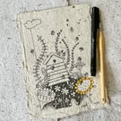 Busy day at work - original illustration, busy bee's