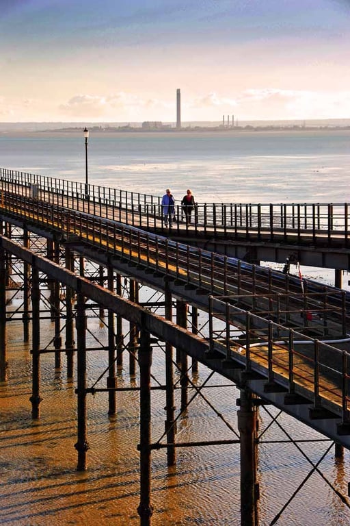 Southend on Sea Pier England Essex UK 12"x18" Print