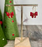 Red bow hoops - Image 1