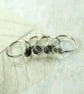 Silver Sleeper Hoops with Spiral Detail - Image 8