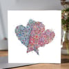 Double Heart Greeting card