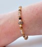 Striped Agate & Freshwater Pearl Bracelet, Birthday, Anniversary Gift For Her - Image 5