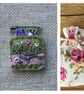 Felt Liberty fabric charm brooch badge - Image 1