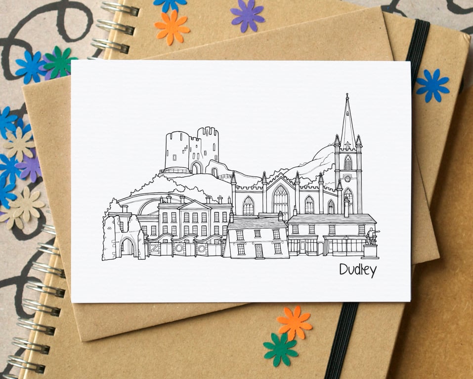 Dudley Skyline Greetings Card