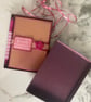 Handmade Boxed Stationery Gift Set with Double Notepad Wallet and Pen - Image 2