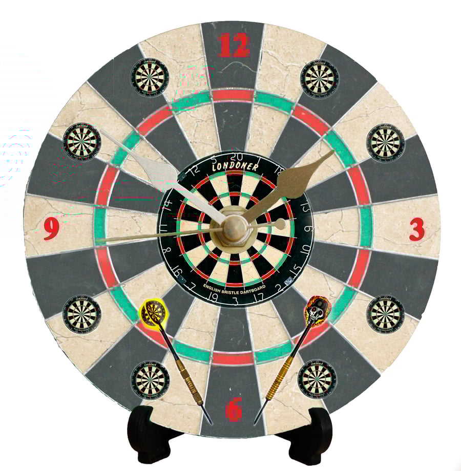 12cm DIY clock kit Darts - Wall or Desk clock