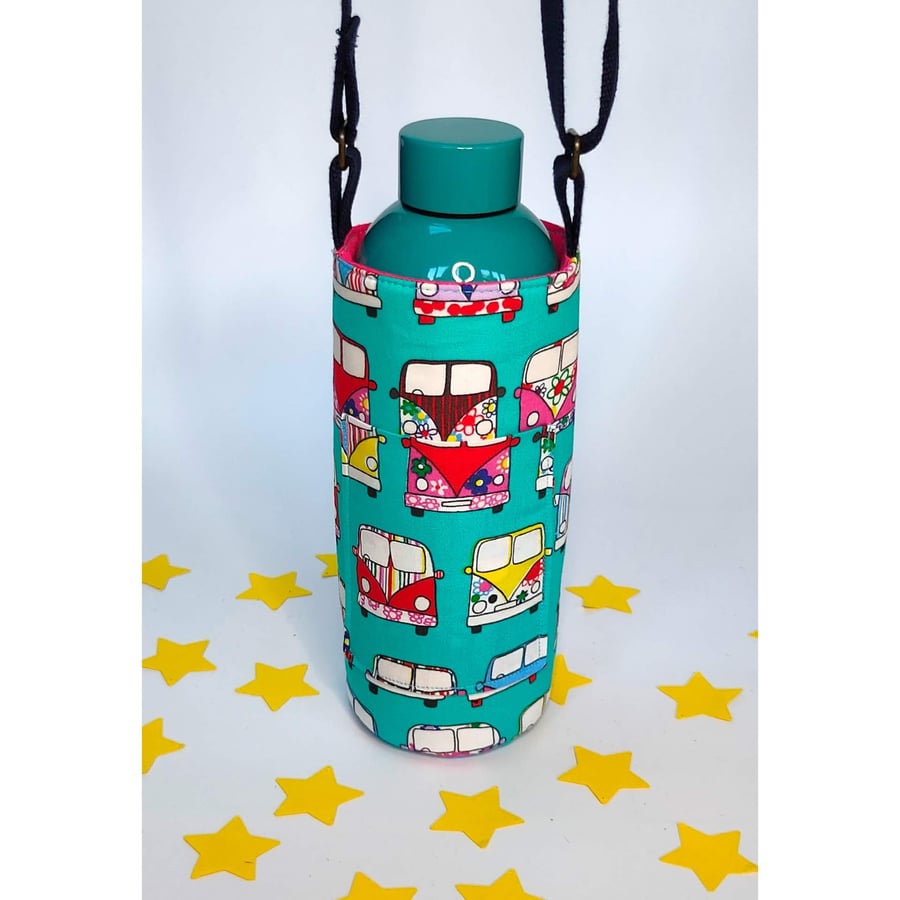 Campervan Water Bottle Bag, Water Bottle Carrier, Water Bottle Holder