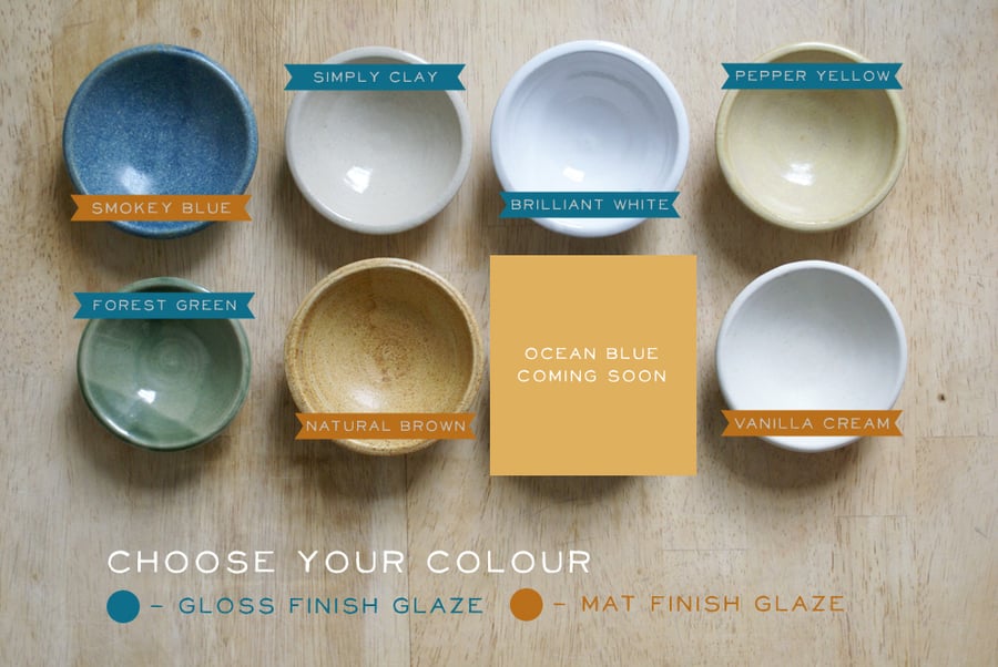 Reserved for JudithDuke - Set of eight small soup bowls in vanilla cream