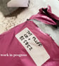 freehand embroidered lavender bag sachet hanging decoration  - Image 9