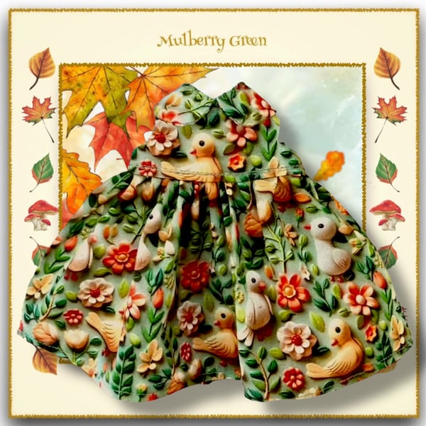 Baby Birds 3D Print  Doll’s Dress