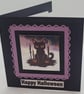 Halloween Cat card, purple - Image 4