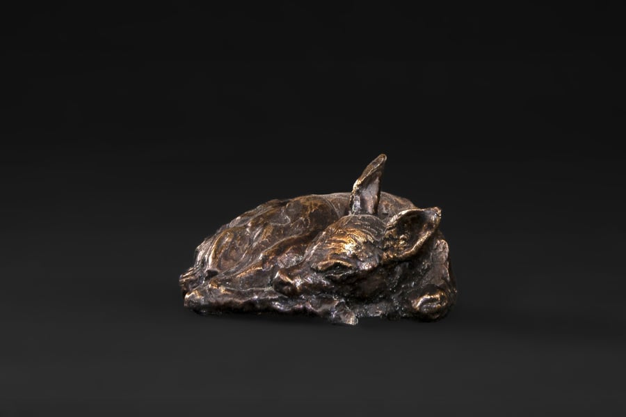 Foundry Bronze Fawn Animal Statue Small Bronze Metal Sculpture Gift