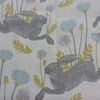 Leaping Hare Fabric Linen Style Cotton Duck Fabric.