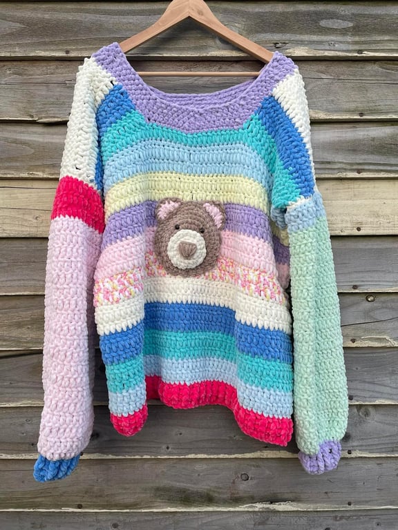 Oversized Super Soft Teddy Bear Jumper 
