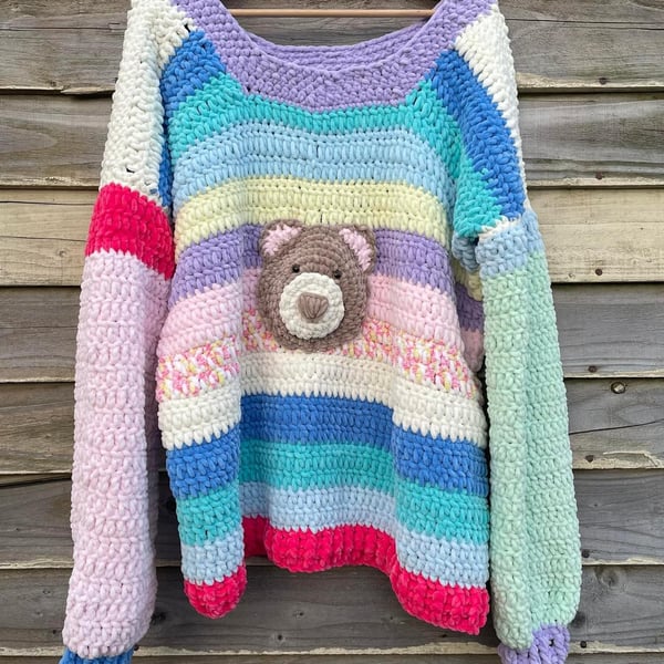 Oversized Super Soft Teddy Bear Jumper 
