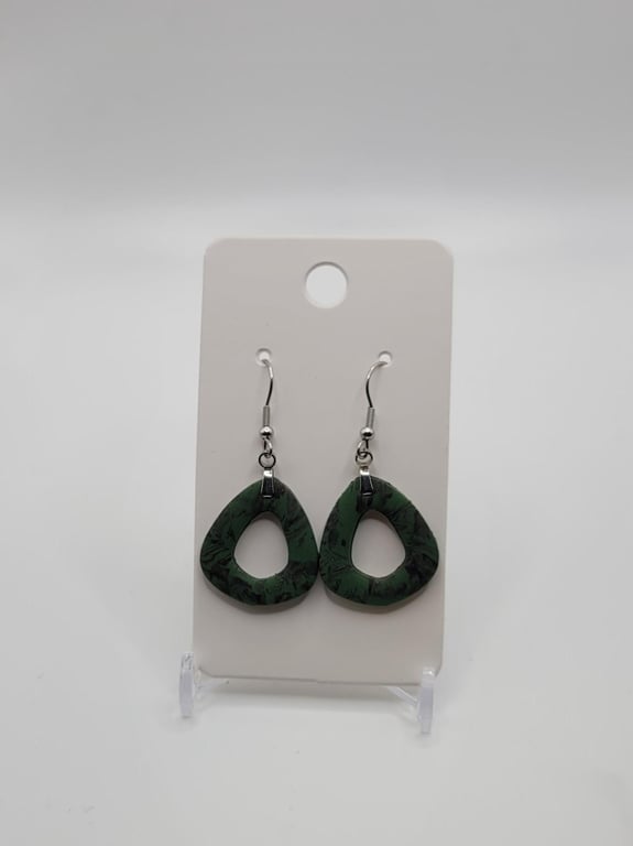 Handmade Polymer Clay Statement Earrings, Colourful Boho Dangle Jewellery