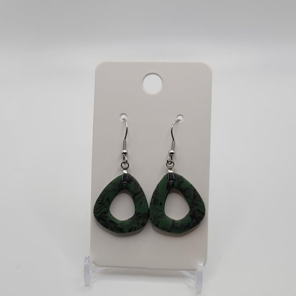 Handmade Polymer Clay Statement Earrings, Colourful Boho Dangle Jewellery