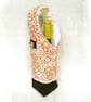 Handmade Fabric Wine Bottle Bag - Retro Floral - Image 3