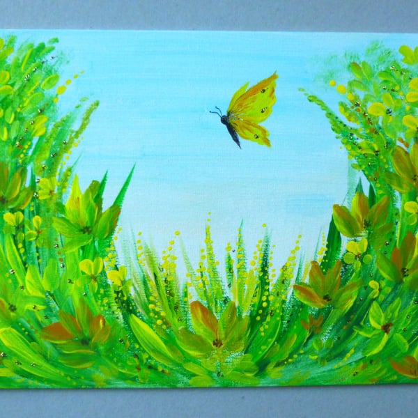 original art hand painted acrylic painting ( ref FA 505 G1 )