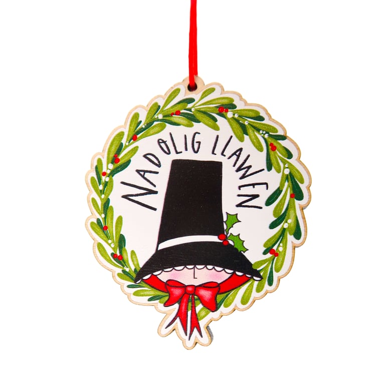 Nadolig LLawen Welsh Christmas decoration
