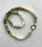 Holy Guacamole Hand Knotted Beaded Gemstone Necklace - Image 2