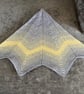 Grey and lemon crocheted baby blanket, unisex baby blanket, baby gift idea - Image 7