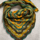 Crocheted shawl