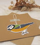 The Blue Tit - Embroidered Hanging Decoration - Image 3