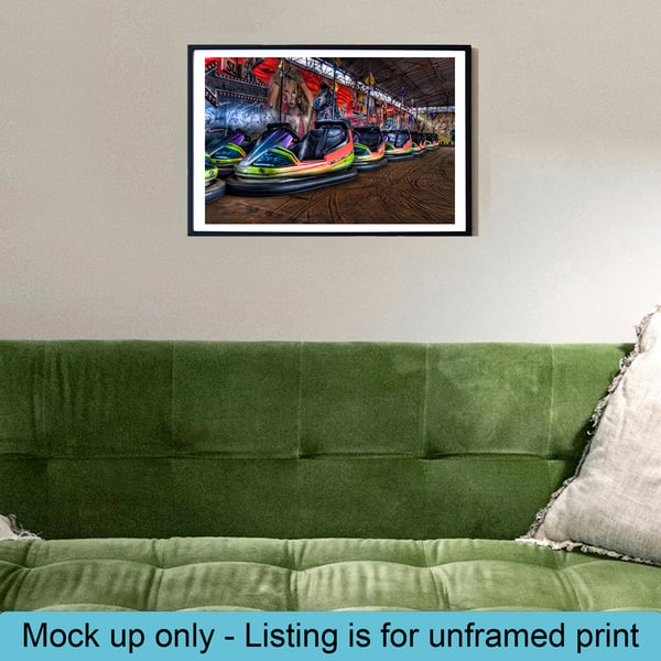 Fairground dodgems 2 print