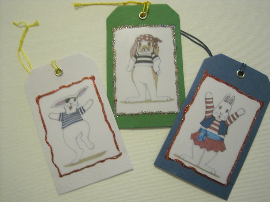 Pirate Bunny Gift Tags
