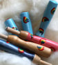   Hand painted green daisy needle grip tool for needle felting  - Image 6