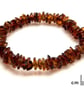 Bracelet with natural cognac amber from the Sea chips